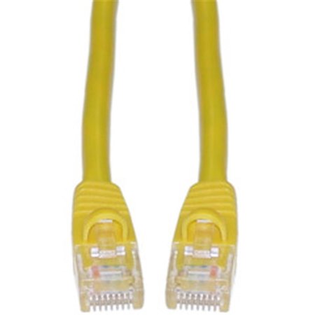 AISH Cat5e Yellow Ethernet Patch Cable Snagless Molded Boot 20 foot AI50559